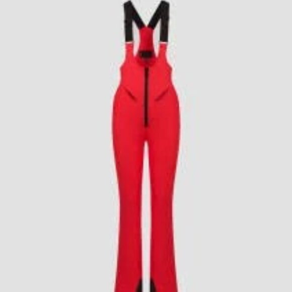 Goldbergh Phoebe Ski Bib/Salopettes/Pants NWT Flame Red US Size 6 - Picture 2 of 5